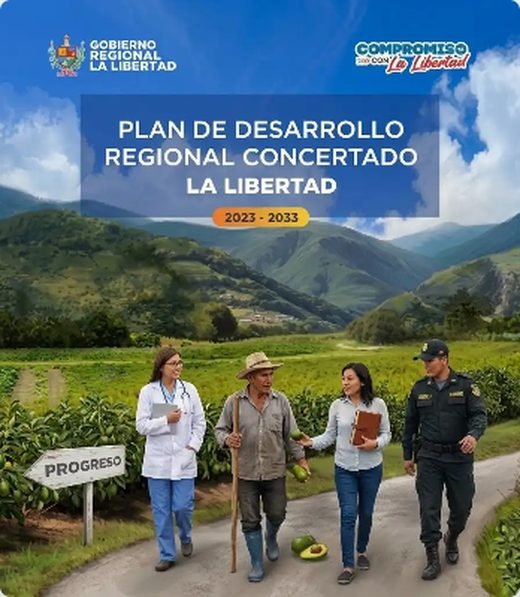 Portada: Plan de Desarrollo Regional Concertado La Libertad 2023–2033