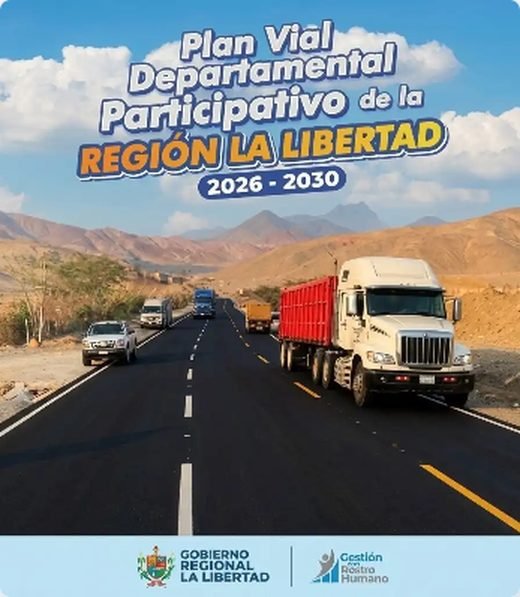 Portada: Plan Vial Departamental Participativo de la Región La Libertad 2026–2030